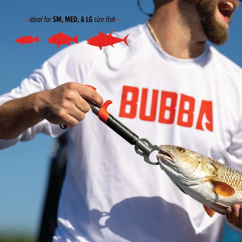 Bubba Fish Lip Grabber 100lb Capacity, Non-Slip Handle, Easy Reach Trigger, Marine Rated Stainless Steel for Freshwater and Saltwater Fishing - Image 4