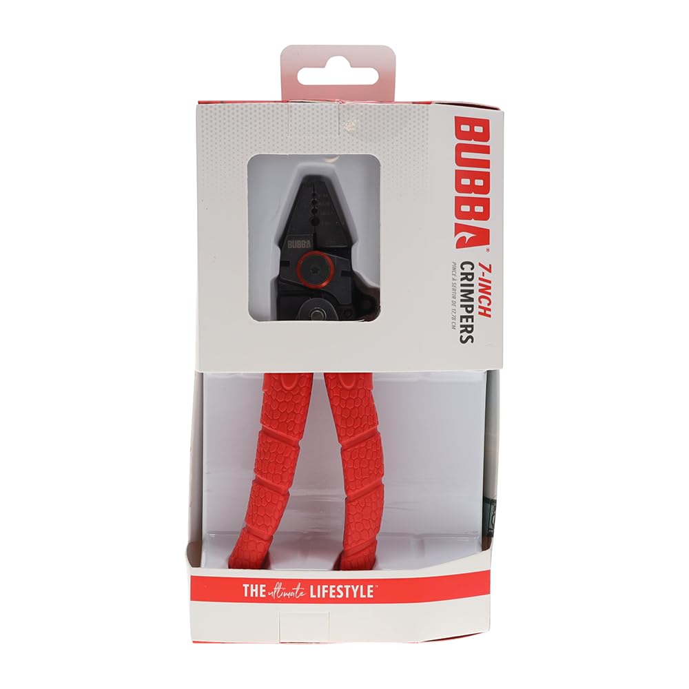 BUBBA Fishing Crimpers 7" with Non-Slip Grip, Multiple Crimp Sizes, Corrosion-Resistant Design for Fishing, Crimping, Fishing Line Crimping - Image 3