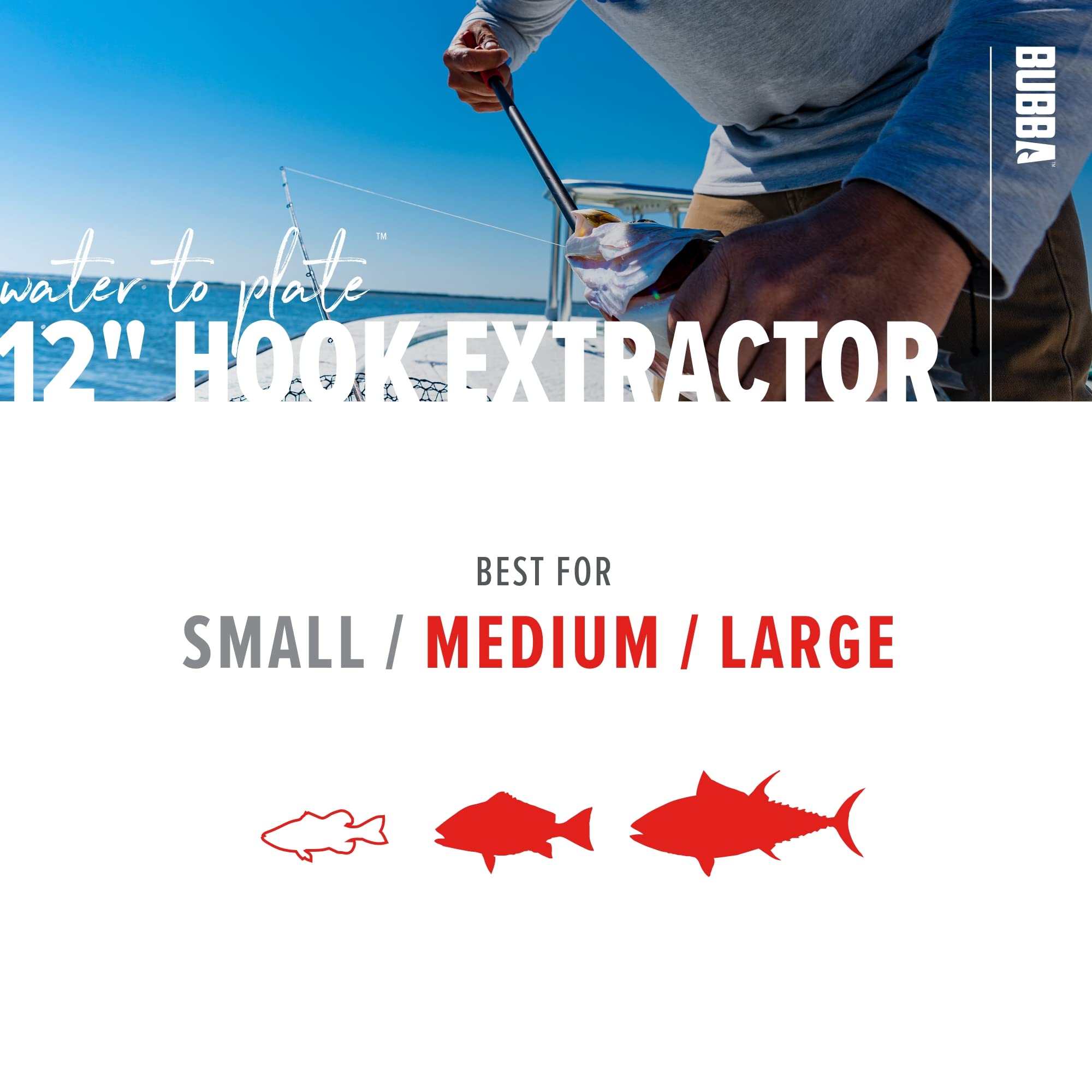 BUBBA Hook Extractor with Non-Slip Grip T-Handle with Marine Grade Stainless Steel Hook Extractor for Fishing and Angling - Image 5