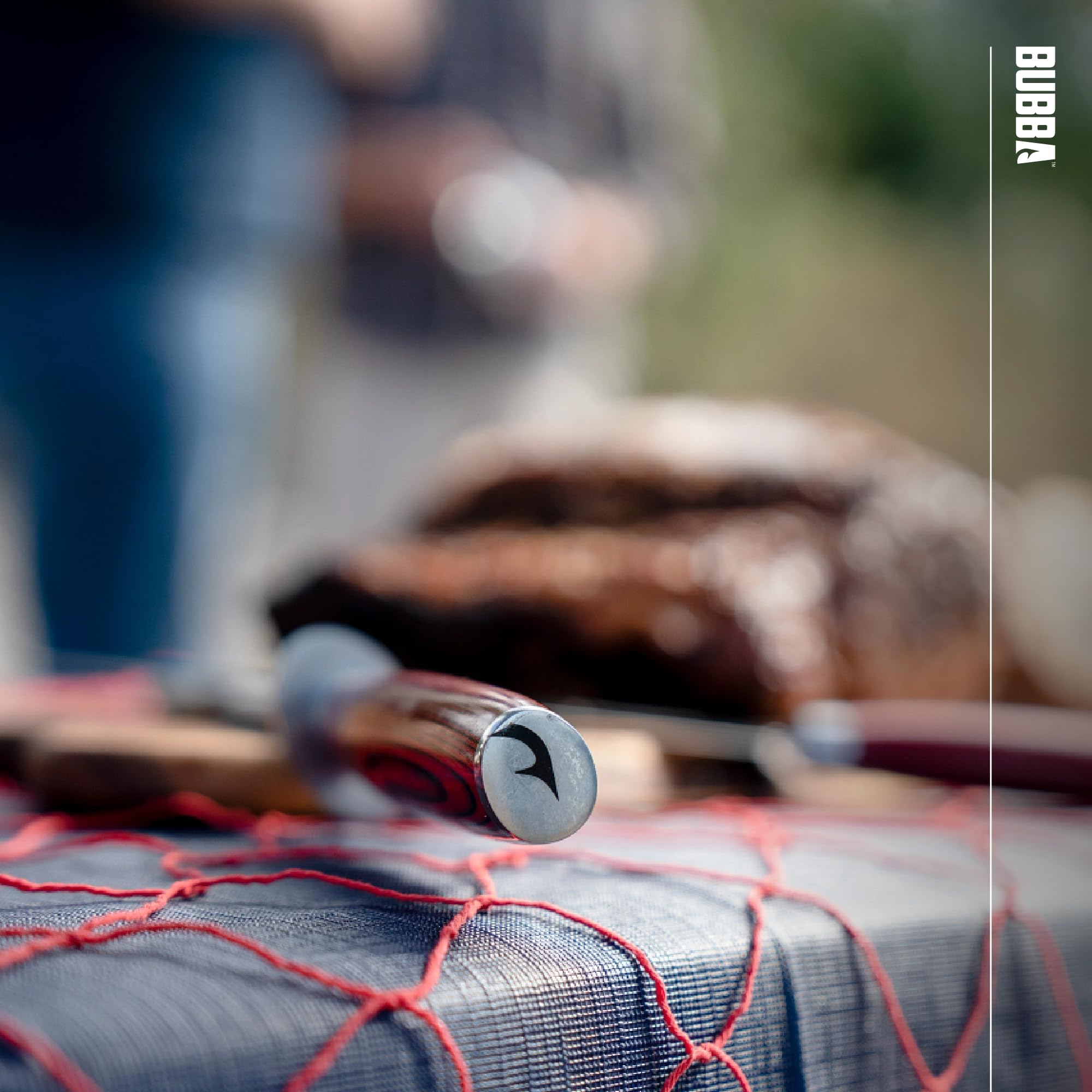 BUBBA Kitchen Series 9" Sharpening Steel with premium diamond coating and perfectly balanced to increase the overall life of your kitchen knives Red - Image 6