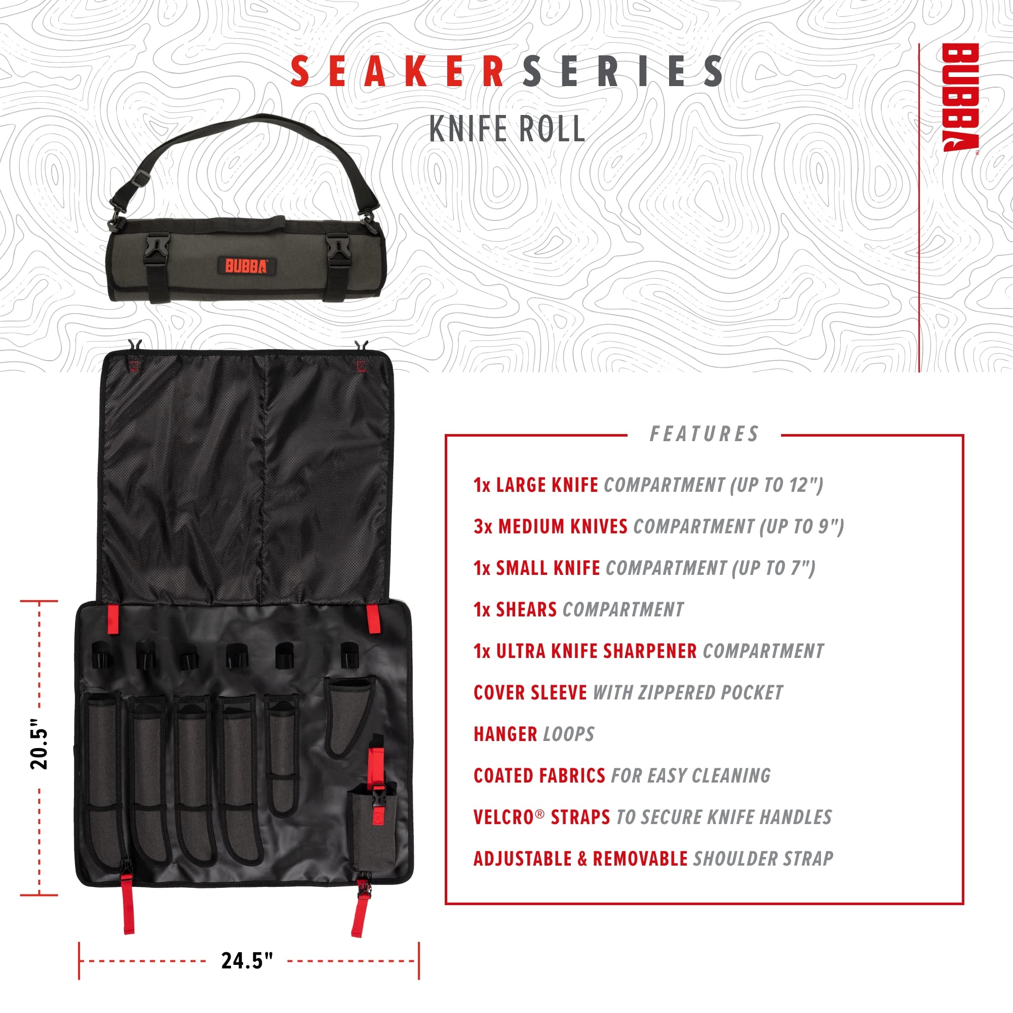 BUBBA Knife Roll Up Bag - Image 3