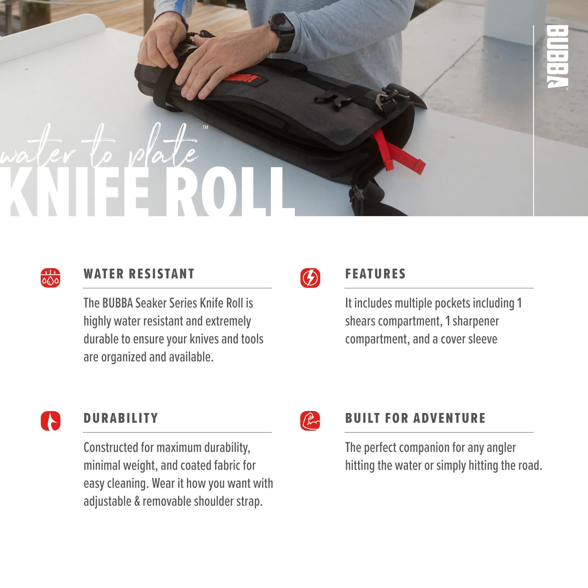 BUBBA Knife Roll Up Bag - Image 5