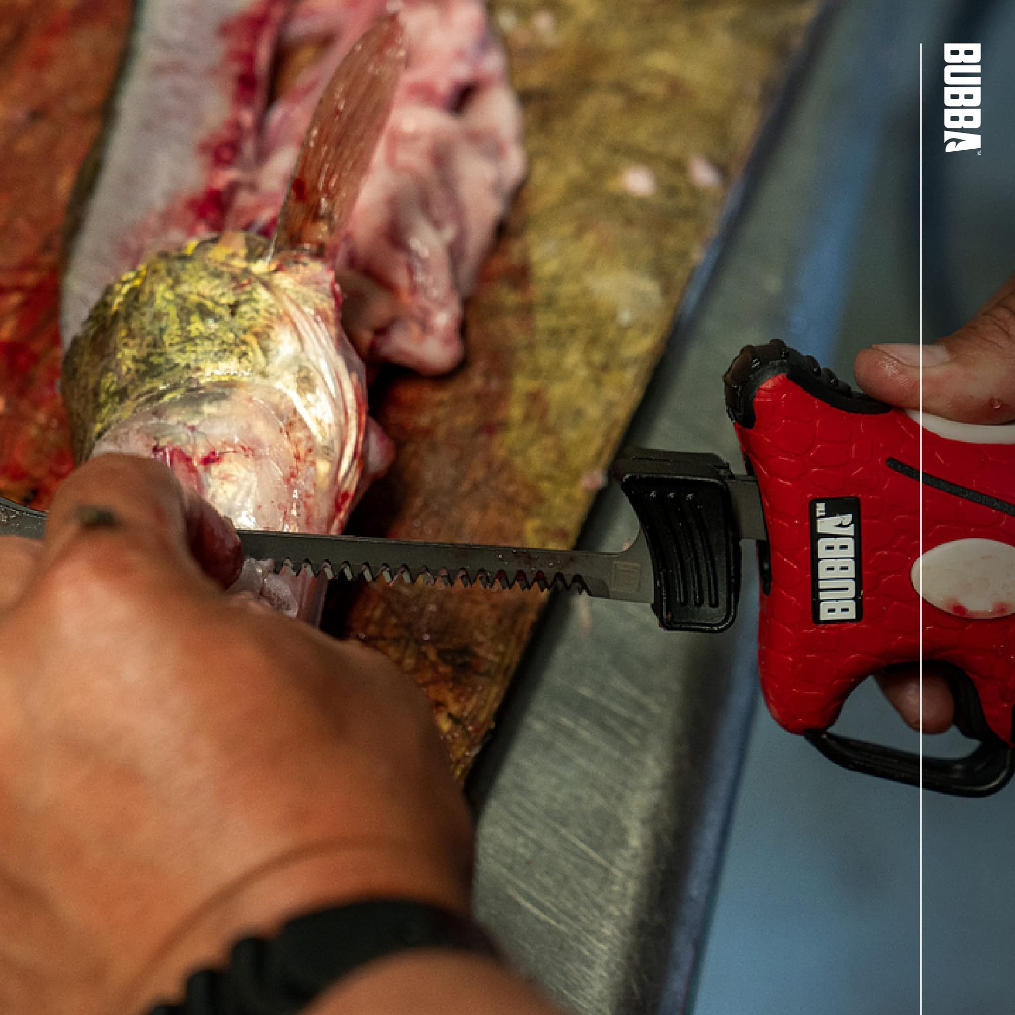 BUBBA Li-Ion Cordless Electric Fillet Knife with Non-Slip Grip Handle, 4 Ti-Nitride S.S. Coated Non-Stick Reciprocating Blades, Charger and Case for Fishing - Image 7