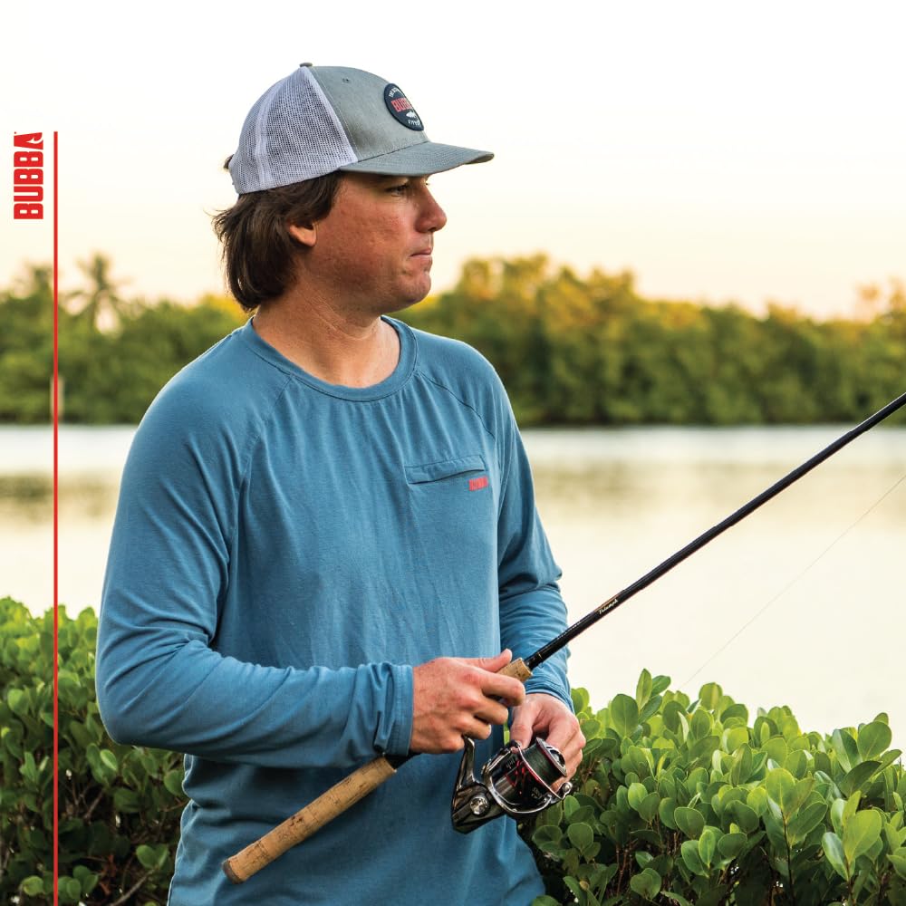 BUBBA Men's Bahura Long Sleeve Fishing Shirt with Zipper Pocket, Moisture-Wicking, Bamboo Materials, for Fishing, Outdoors - Image 3