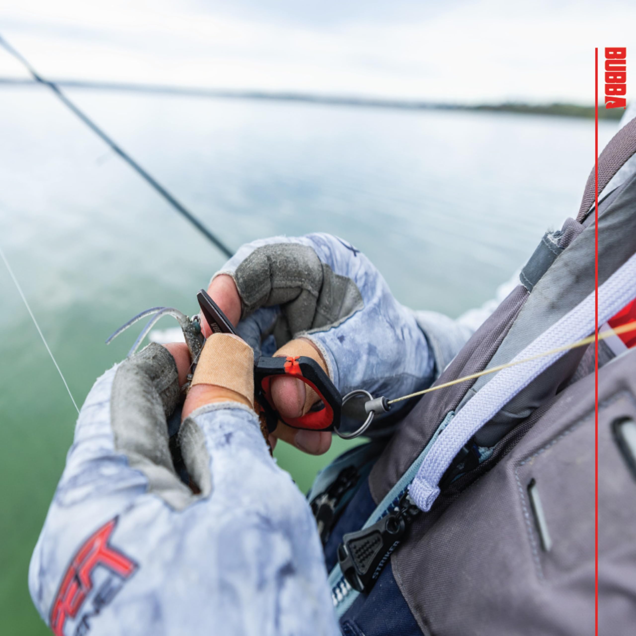 Bubba Micro Fishing Shears with Lanyard, Titanium-Nitride Coated Blades, Cuts through Monofilament, Fluorocarbon, and Braided Line, For Fishing - Image 6