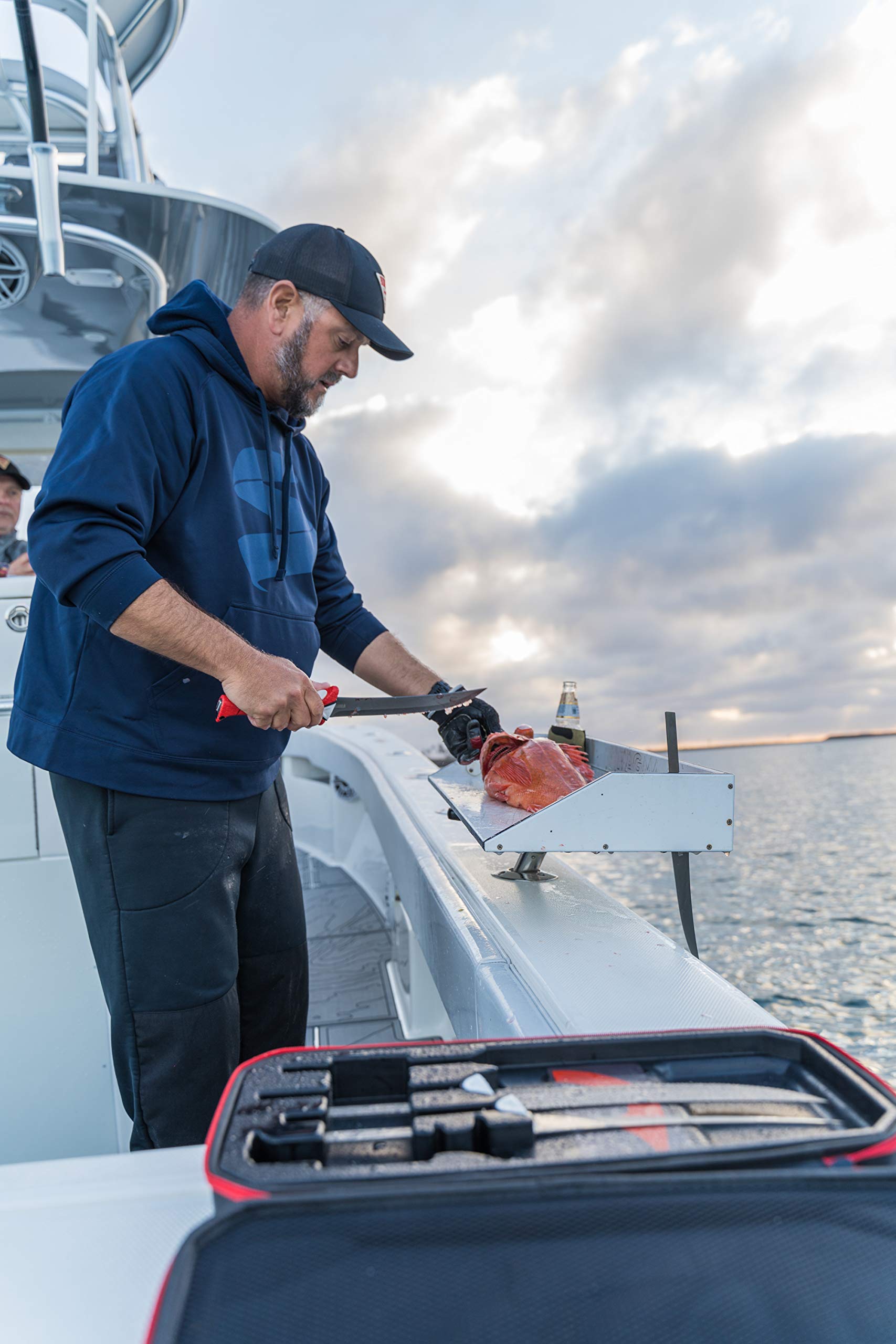 BUBBA Multi-Flex Interchangeable Blade Kit, with Non-Slip Grip Handle, 2 Ti-Nitride S.S. Coated Non-Stick Blades and Case for Fishing - Image 7