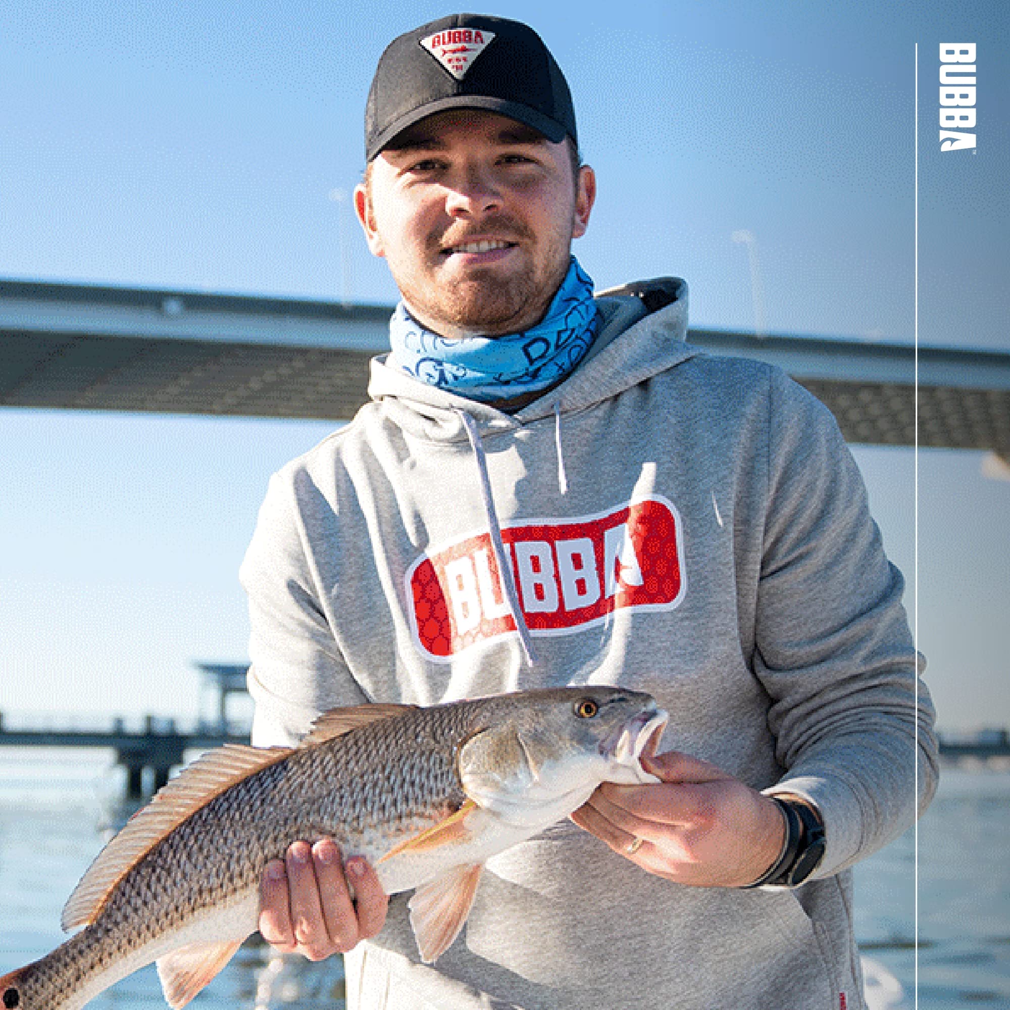 BUBBA Performance Fishing Hoodie with Moisture Repellent - UPF 50+ Sun Protection - Moisture Wicking - Fishing, Hiking - Image 3