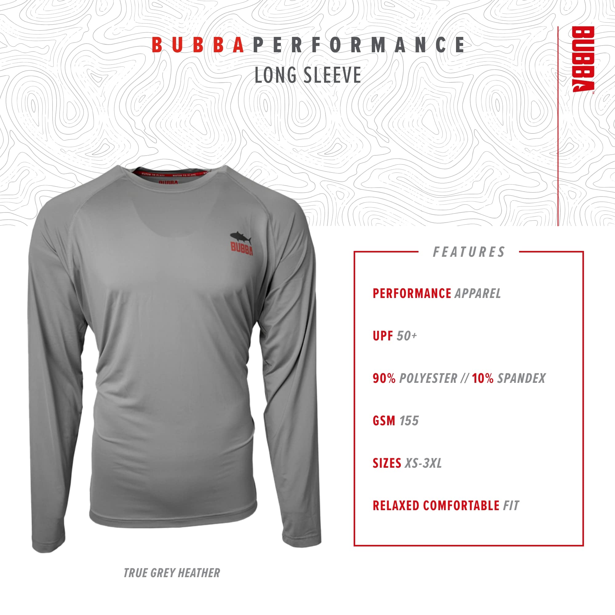 BUBBA Performance Fishing Long Sleeve with Moisture Wicking, UV Protection, Quick Dry, for Fishing, Boating, and Outdoors - Image 4