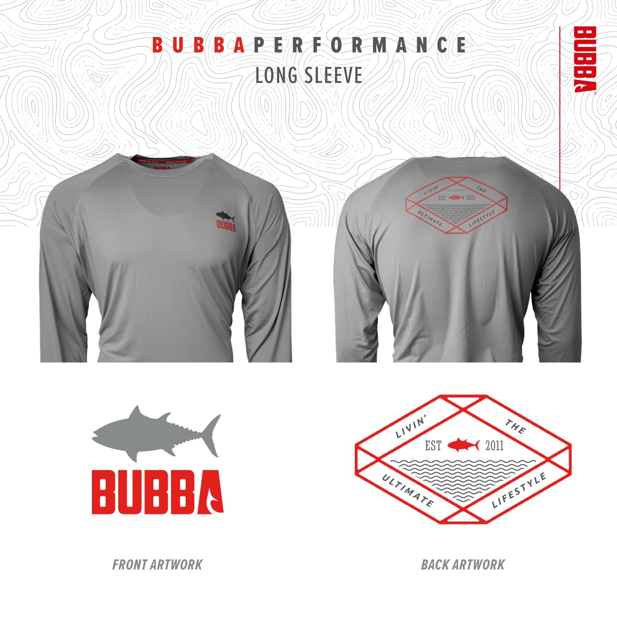 BUBBA Performance Fishing Long Sleeve with Moisture Wicking, UV Protection, Quick Dry, for Fishing, Boating, and Outdoors - Image 5