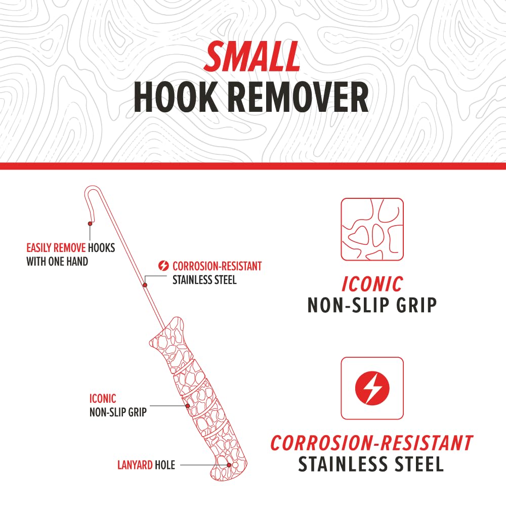 BUBBA Small Hook Remover with Curved Design, Non-Slip Grip, for Fish Hook Removal, Fishing, and Outdoors - Image 3