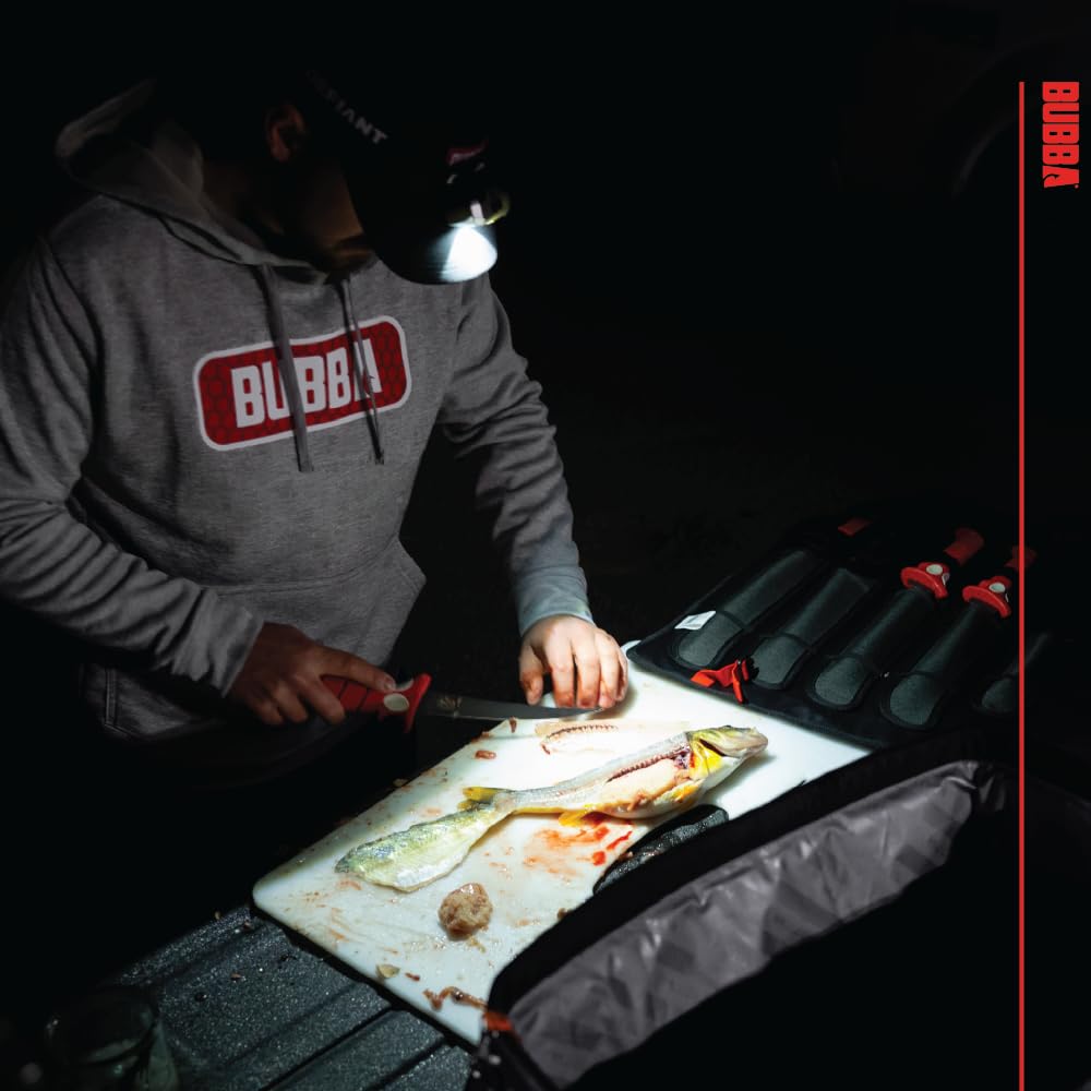 BUBBA Tapered Flex Fillet Knife with Sperrated Spine 7" with Non-Slip Grip, Corrosion-Resistant Stainless Steel for Filleting, Fishing, Outdoors - Image 3