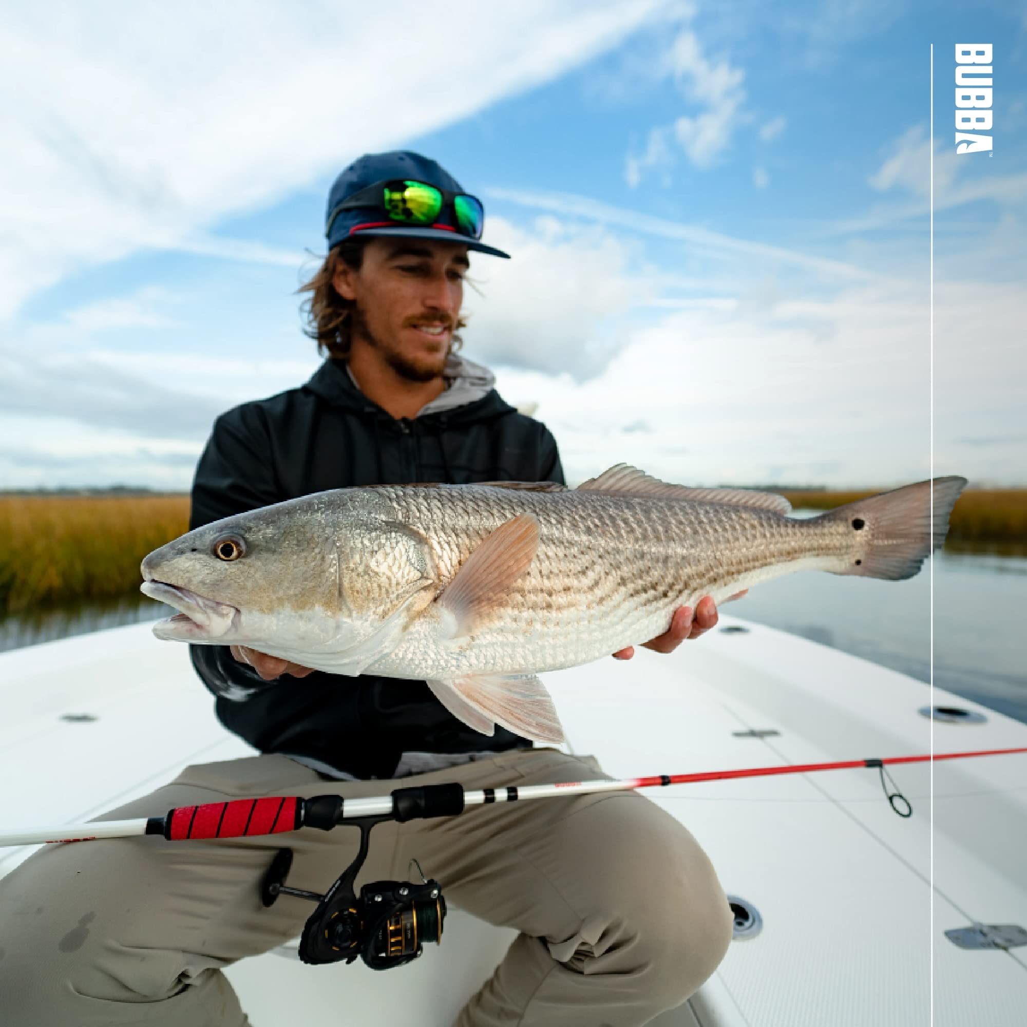 BUBBA Tidal 7' Medium Heavy, Fast Inshore Spinning Rod with Corrosion Resistant Guides and for Saltwate' - Image 8