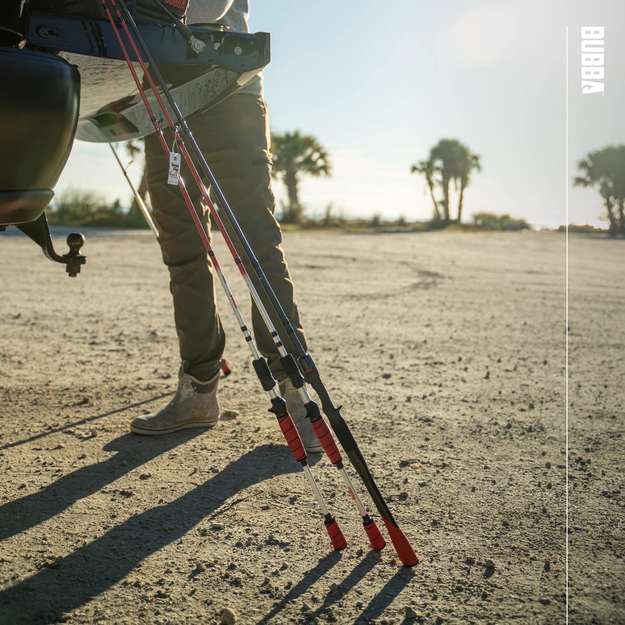 Bubba Tidal Casting Fishing Rod with Split Reel Seat, Non-Slip Grip, 1 Piece, 6'9"-7'6", for Fishing, Outdoors - Image 8