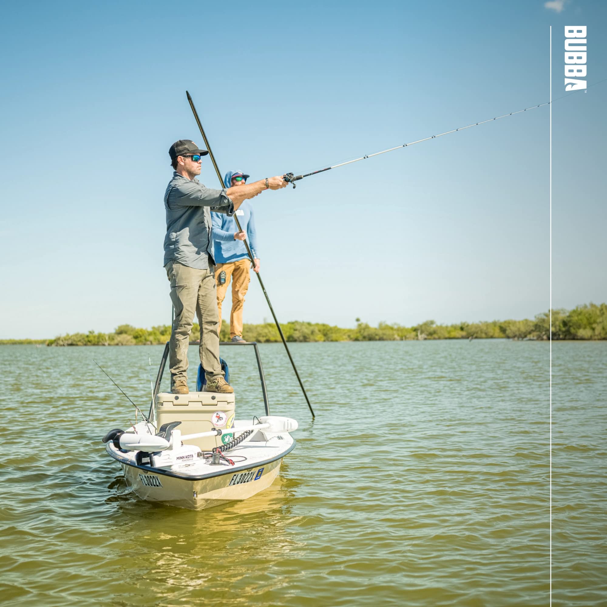 BUBBA Tidal Select 7'6" Medium Fast Inshore Casting Rod with Non-Slip Grip, Fuji Reel' - Image 8