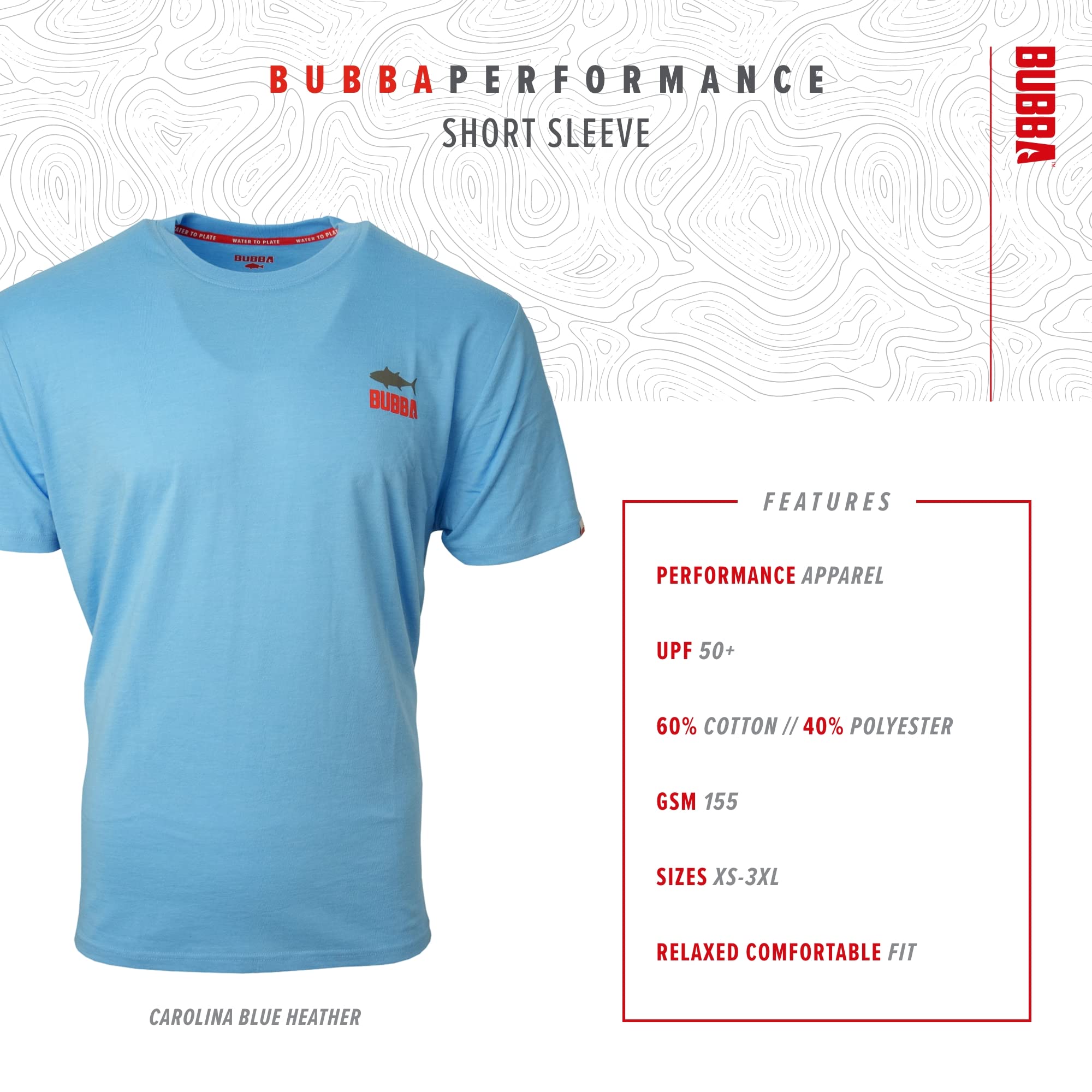 BUBBA Ultimate Lifestyle Fishing T-Shirt with Moisture Repellent, for Fishing, Boating, and Outdoors - Image 3