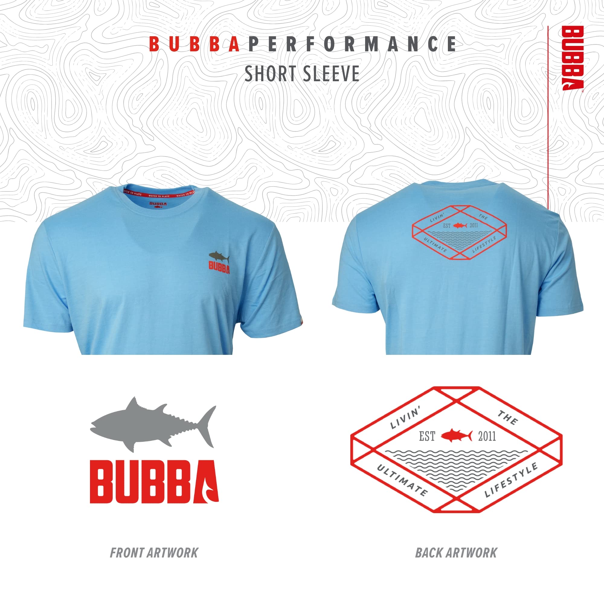 BUBBA Ultimate Lifestyle Fishing T-Shirt with Moisture Repellent, for Fishing, Boating, and Outdoors - Image 4