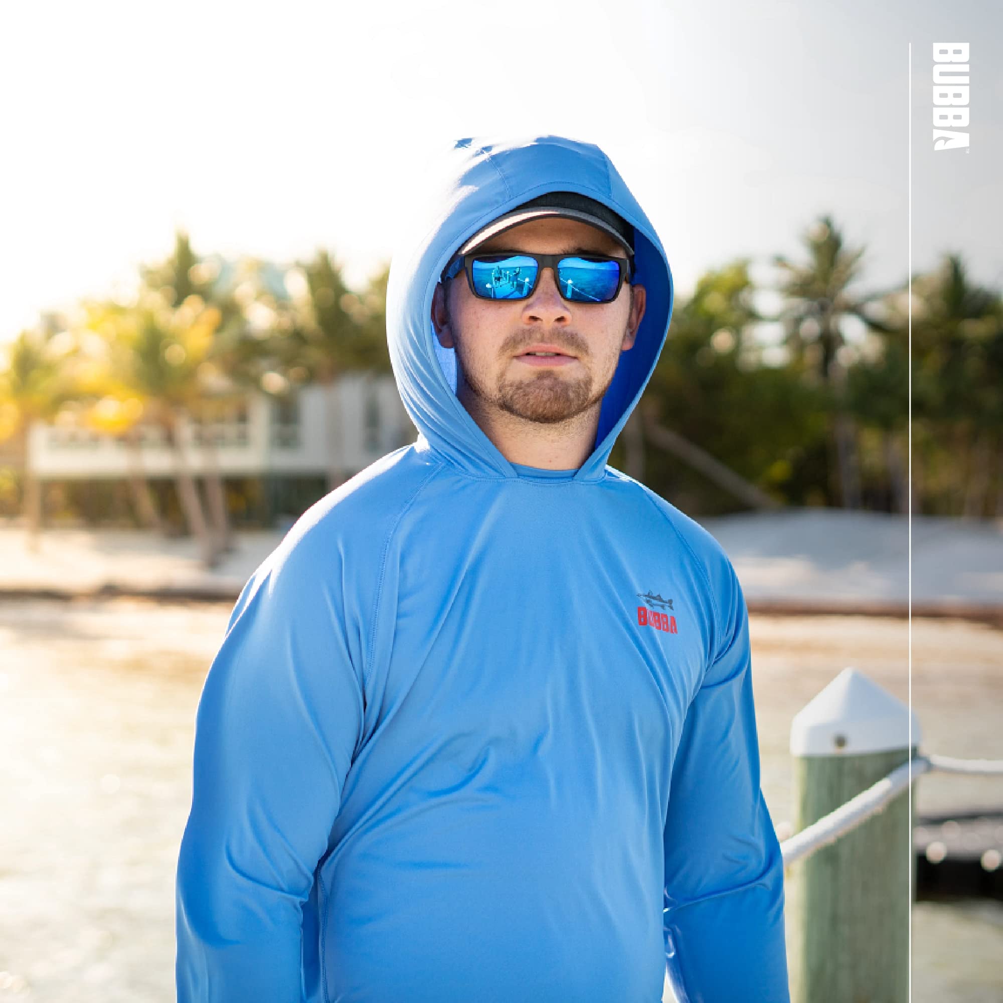BUBBA Ultimate Performance Lifestyle Pullover with Hood - UPF 50+ UV Sun Protection - Moisture Wicking - Fishing, Hiking - Image 7