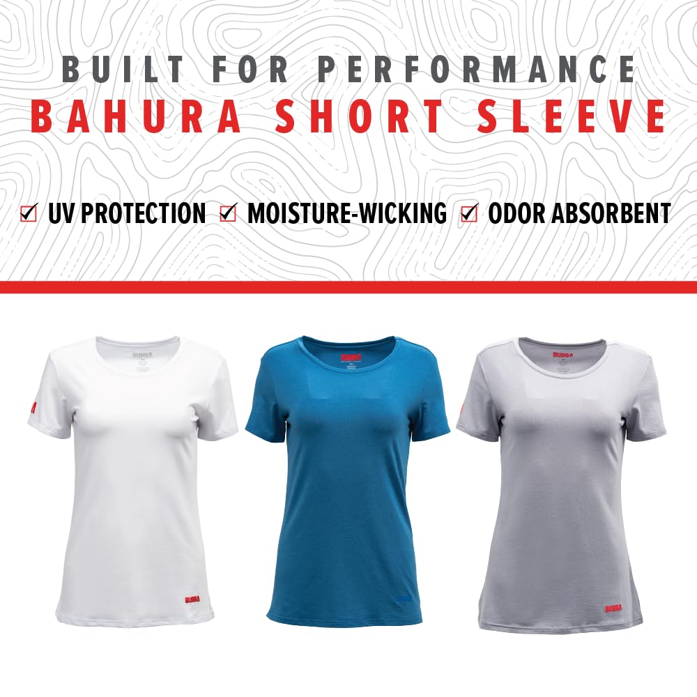 BUBBA Women's Bahura Short Sleeve Fishing Shirt with UV Protection, Moisture-Wicking, Bamboo Materials, for Fishing, Outdoors - Image 5